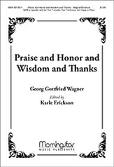 Praise and Honor and Wisdom and Thanks SATB choral sheet music cover